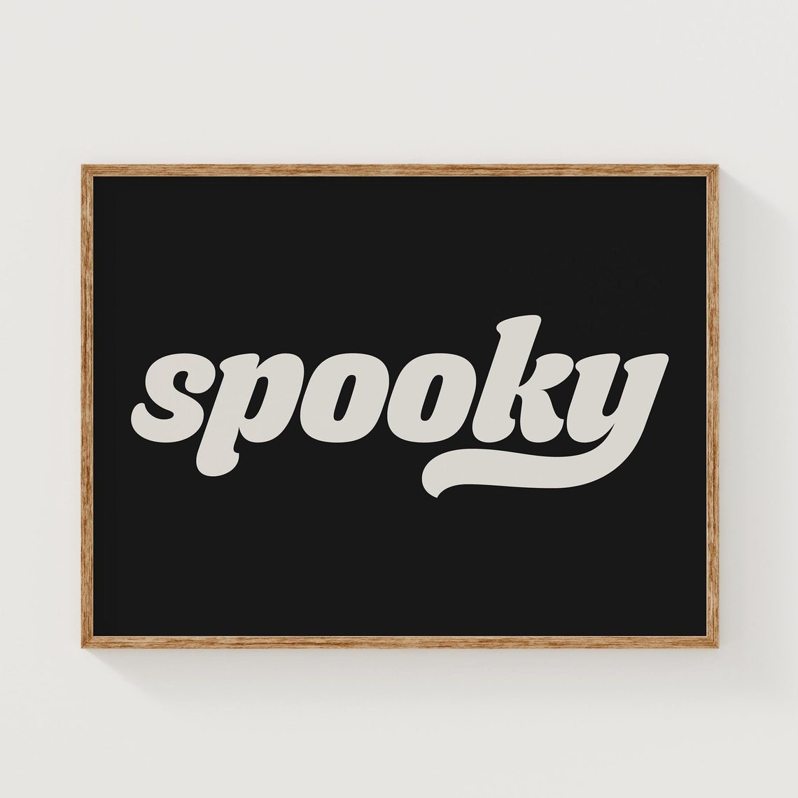 Spooky Script Typography Black Background Halloween Party Poster