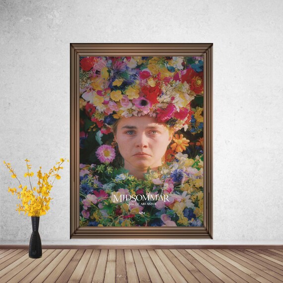 Flower Crown May Queen Midsommar Ari Aster Horror Movie Poster