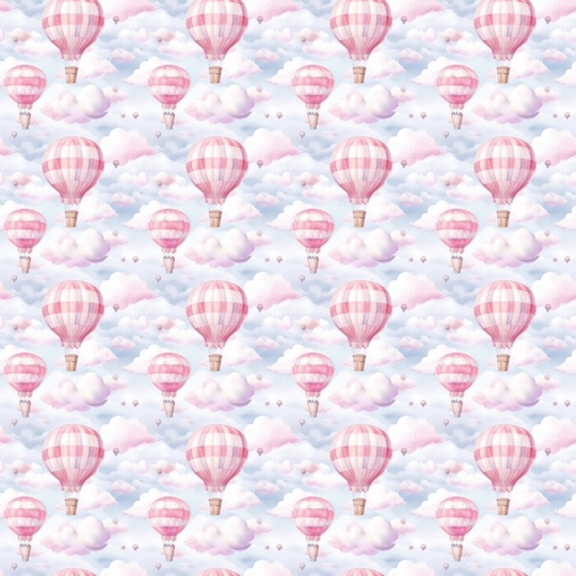 Hot Air Balloon Nursery Seamless Pattern 4 Jpg Designs White Background Repeat Paper Design Seamless Texture Pattern 599 - Image 2