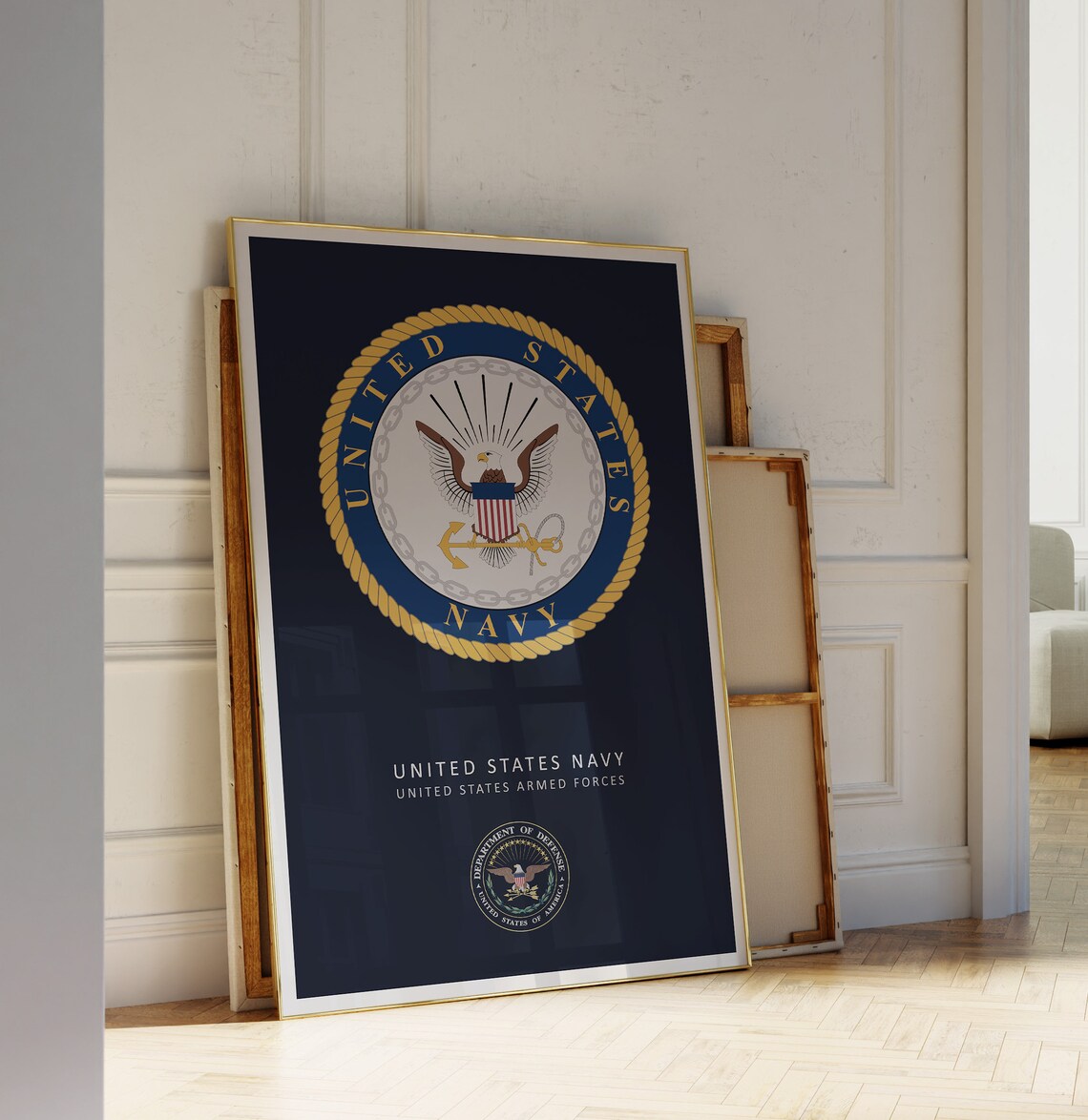 United States Navy Minimalist Art Print - Image 2