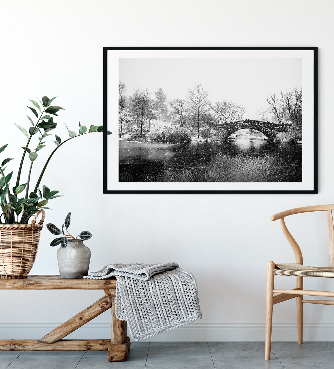 Central Park Winter, New York City Travel Poster - Image 2