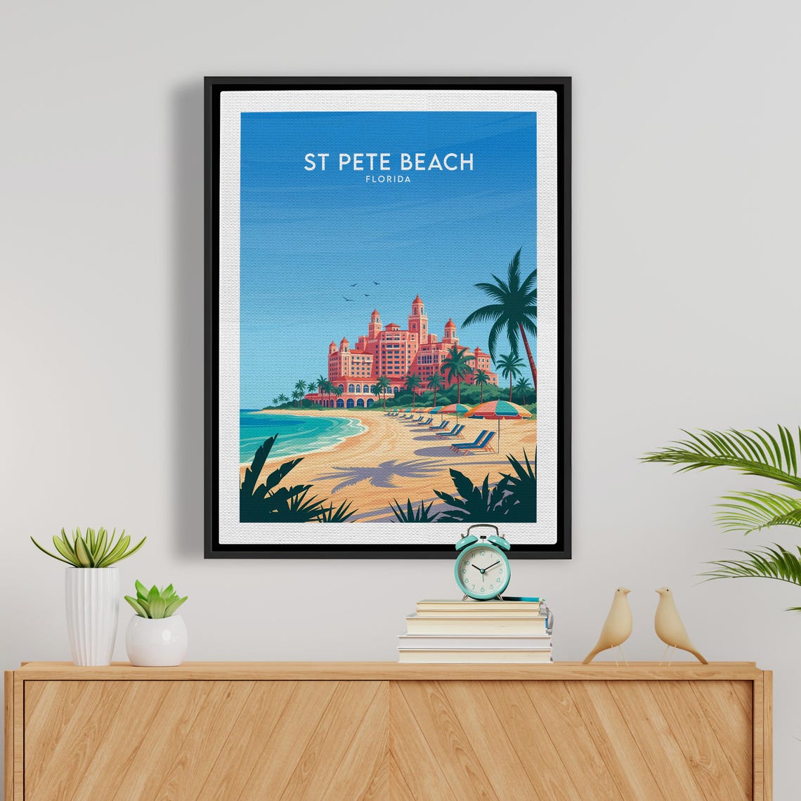 St Pete Beach Florida Beachfront Resort Palm Paradise Poster - Image 5