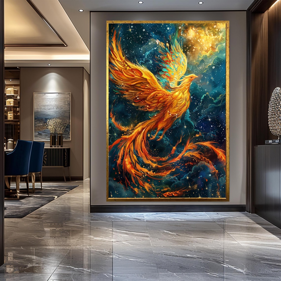 Phoenix Rising Phoenix Fantasy Art Print - Image 3