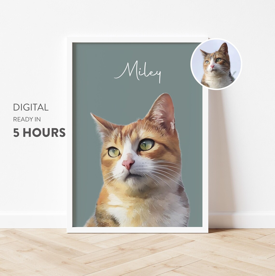Personalized Pet Portrait, Hand-Drawn Art Print - Image 4