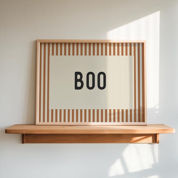 Halloween Boo Print, Spooky Season Fall Decor