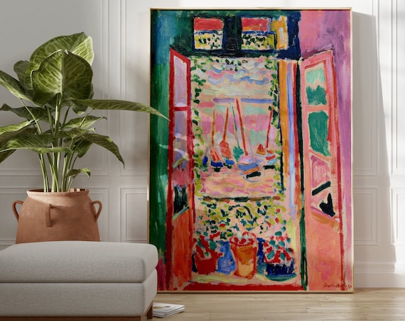 Henri Matisse The Open Window Colorful Fauvist Masterpiece Art Poster