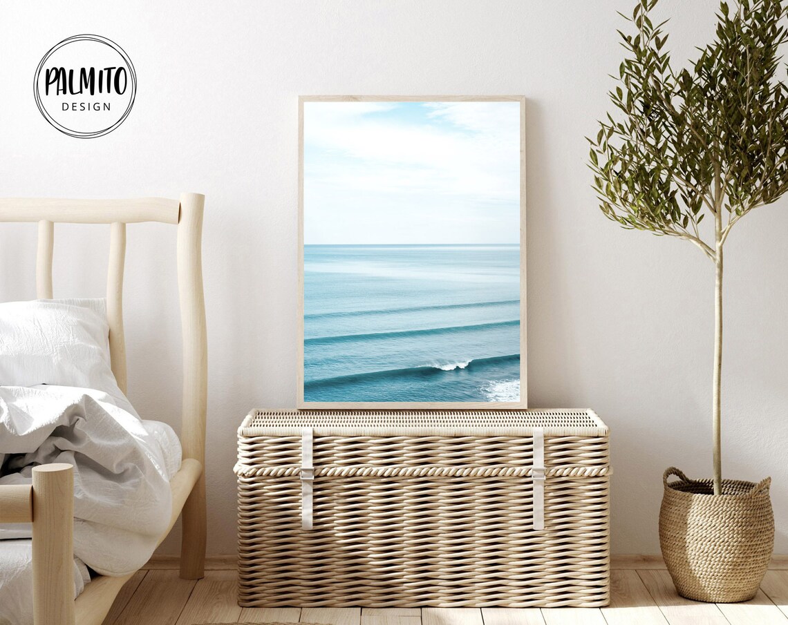 Ocean Waves Art Print, Beach House Decor - Image 2