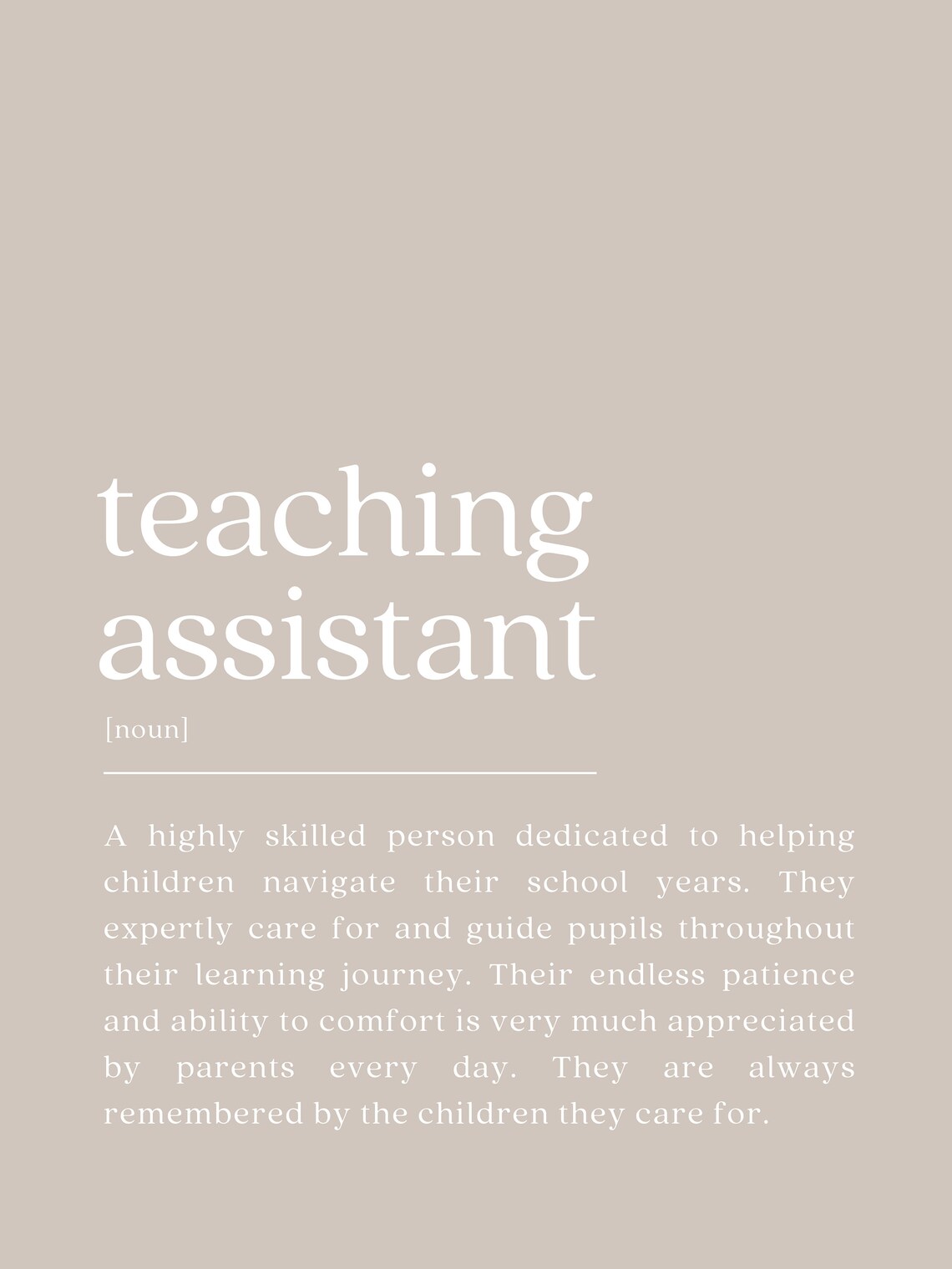 Teaching Assistant Definition, Appreciation Gift - Image 2