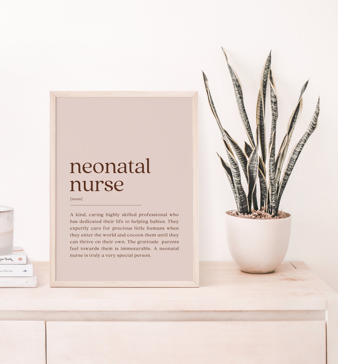 Neonatal Nurse Definition Poster, Coworker Gift - Image 2