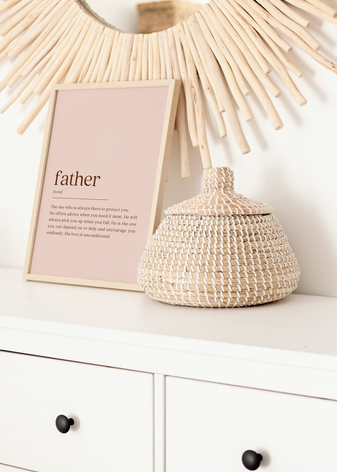 Father Definition, Minimalist Modern Art Print - Image 2