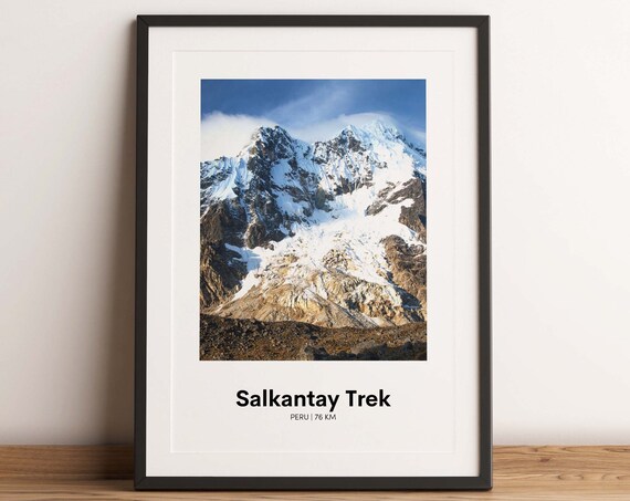 Salkantay Trek Peru Andes Snow Capped Mountain Peaks Photo Poster