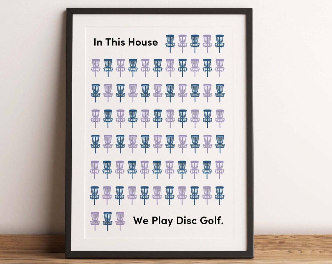 Disc Golf Print Disc Golf Art Disc Golf Disc Golf Poster Frisbee Golf Print Disc Golf Gift Frisbee Golf Gift