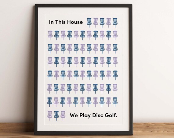 Disc Golf Print Disc Golf Art Disc Golf Disc Golf Poster Frisbee Golf Print Disc Golf Gift Frisbee Golf Gift