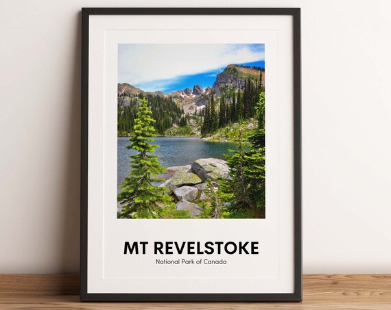Mount Revelstoke National Park of Canada Alpine Lake Photo Poster