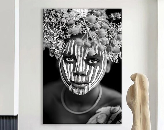 Black Africa and White Photography Art Print