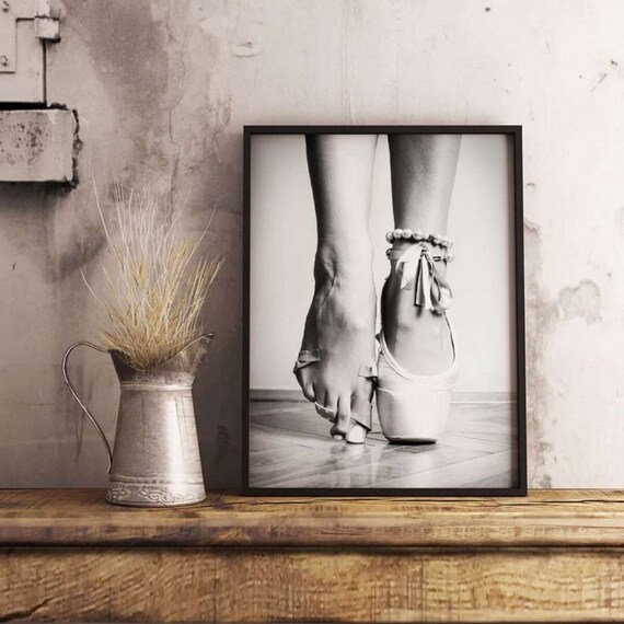 Ballerina Black And White Photography Art Print