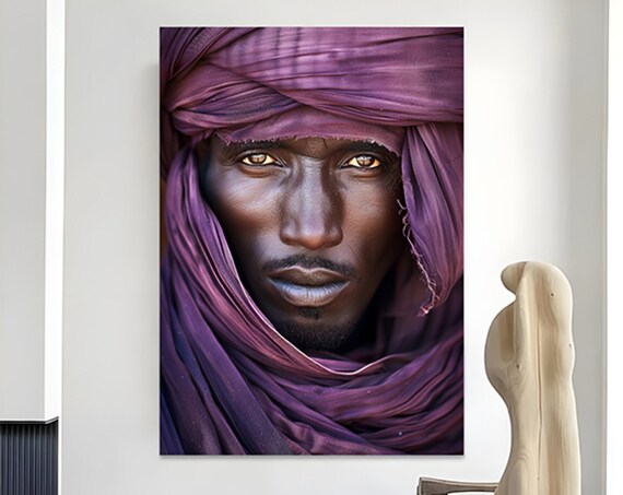 Touareg Portrait Photography Art Print
