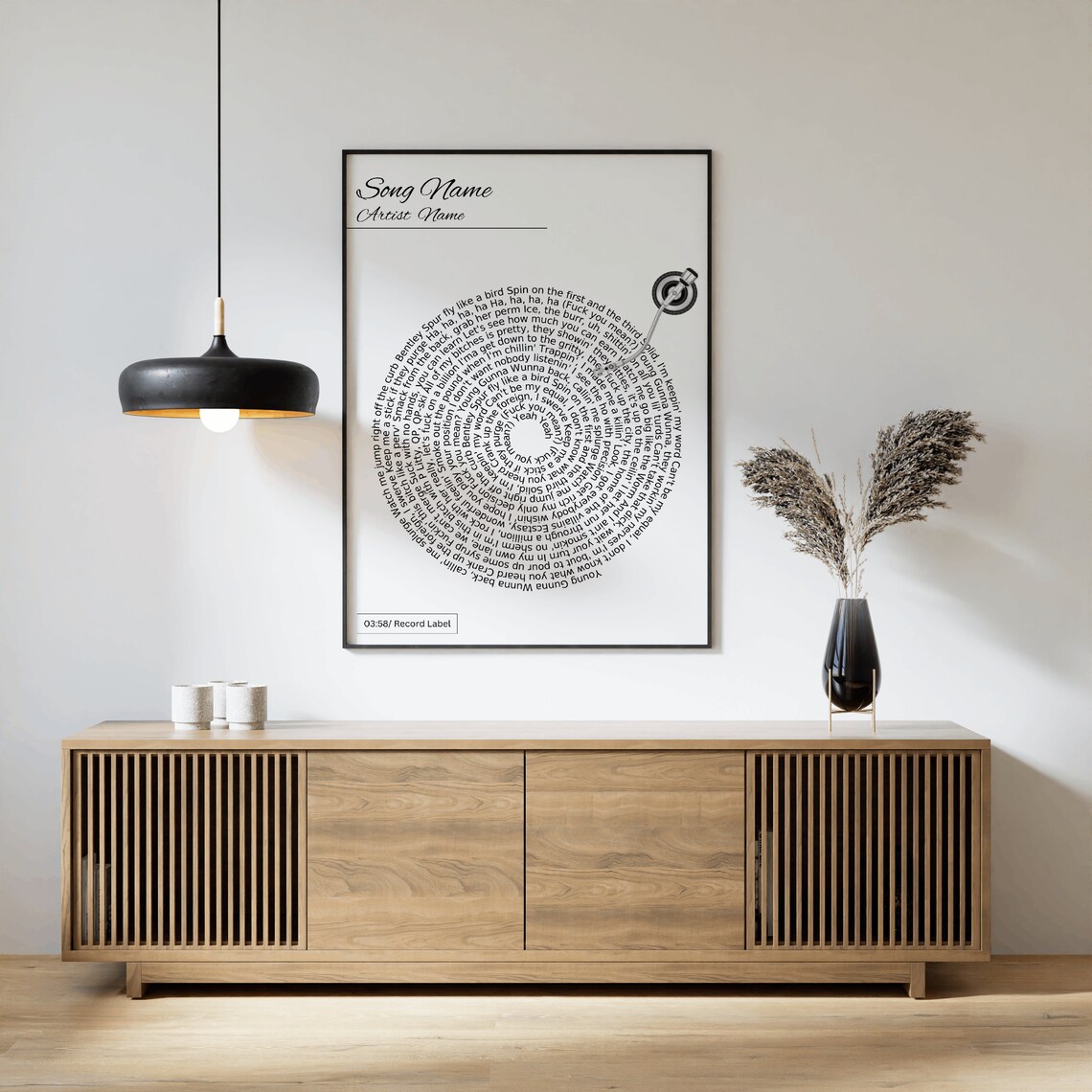Custom Song Poster, Personalized Anniversary Art Print - Image 4