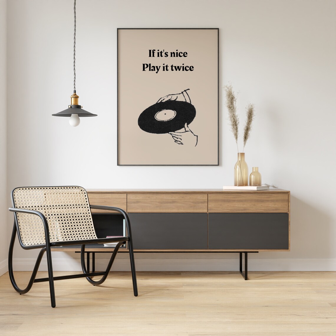 Record Label Music Poster, Retro Vinyl Record Print - Image 3