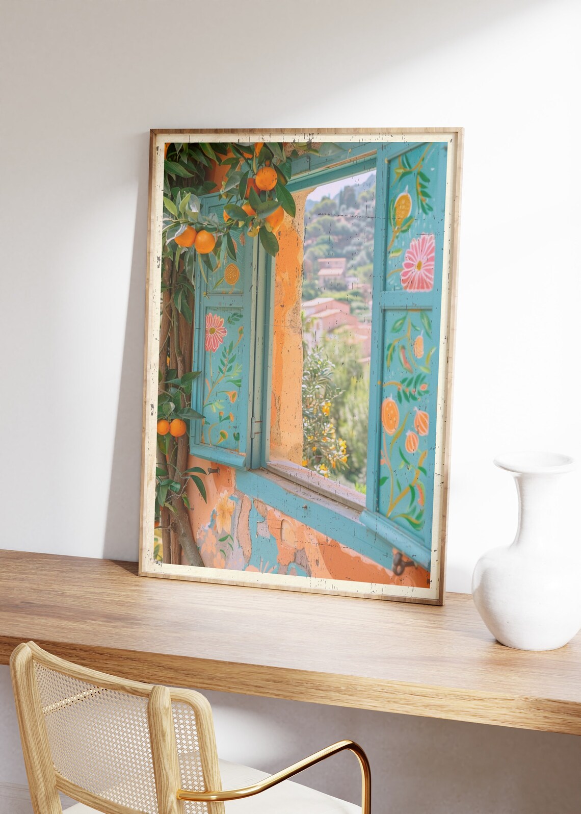 Vintage French Orange Grove, Botanical Travel Poster - Image 2