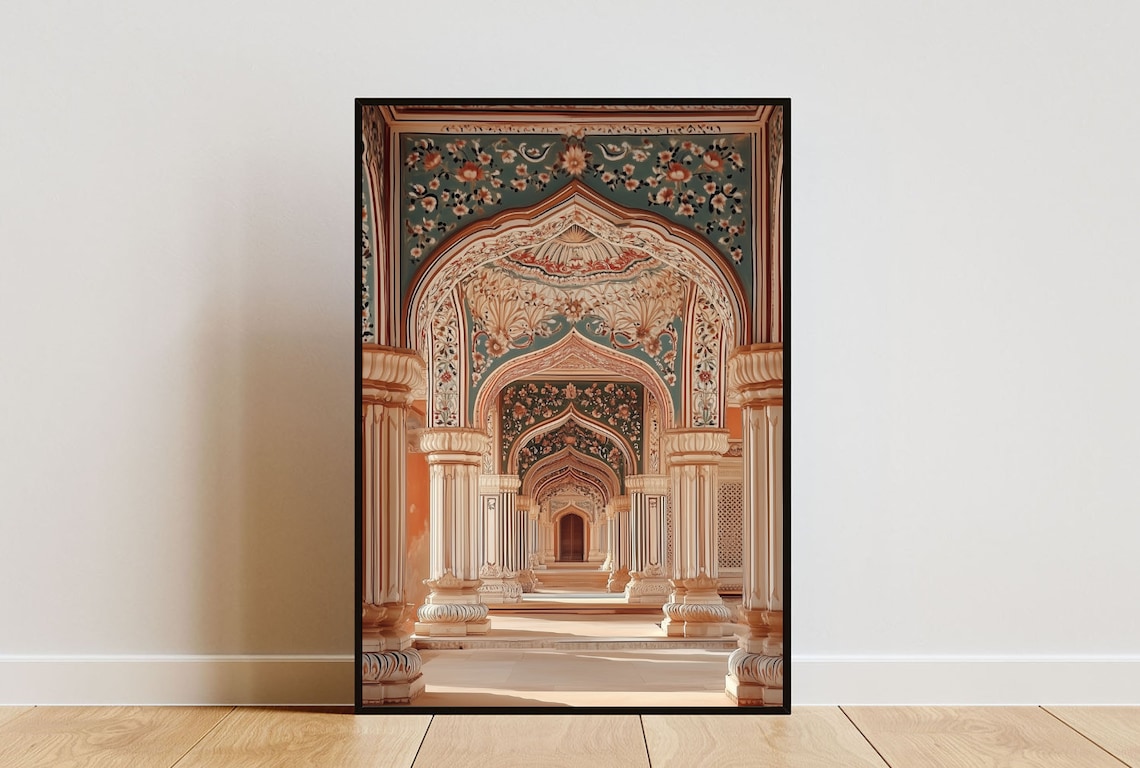 Vintage Jaipur Patrika Gate Travel Poster