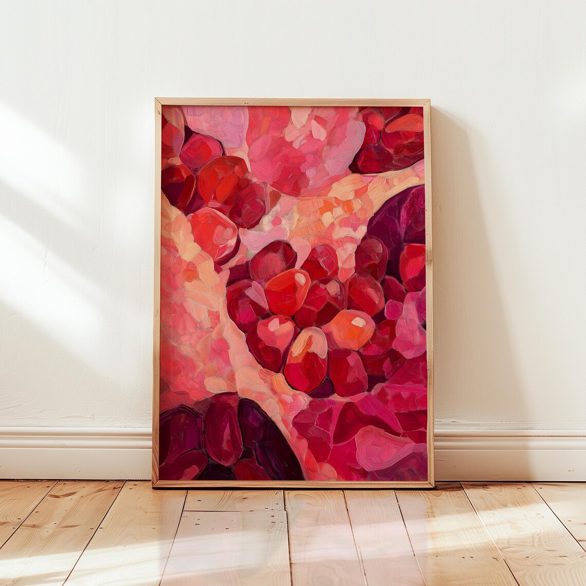 Okeeffe Inspired Pomegranate Art Print, Kitchen Wall Art