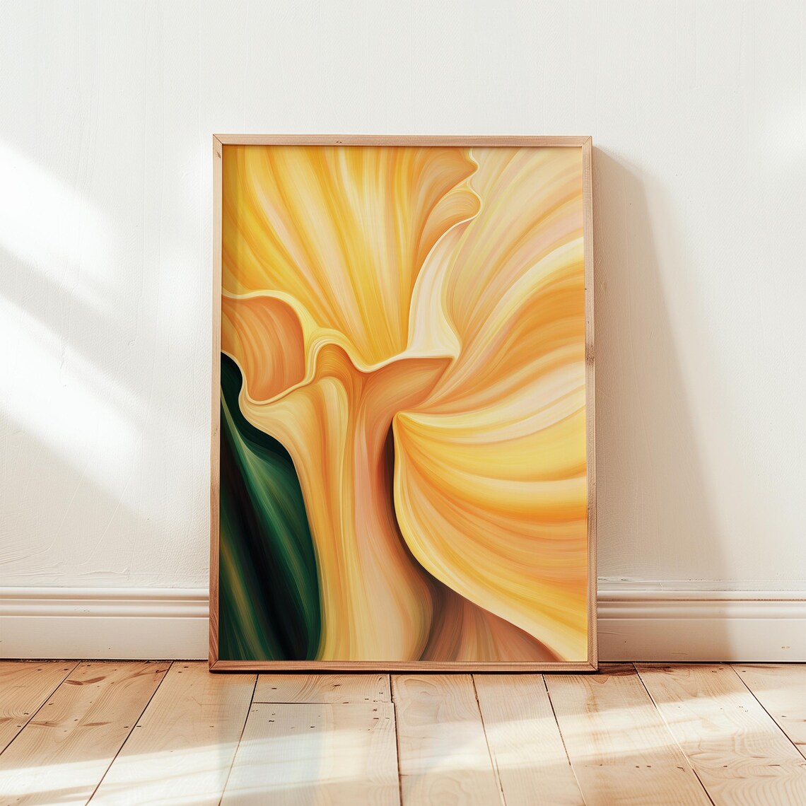 Georgia O'Keeffe Inspired Floral Art Print, Bedroom