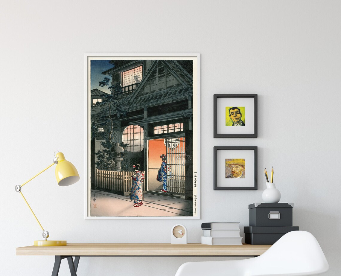 Tsuchiya Koitsu Araki Street In Yotsya 1935 Ukiyo-E Art Print - Image 4