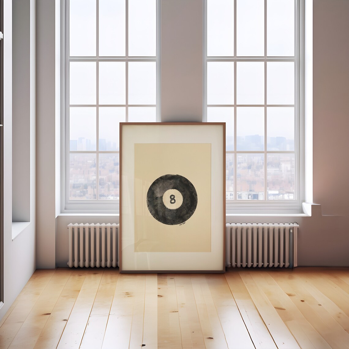 8 Pool Ball Retro Print, Vintage Game Room Poster - Image 5