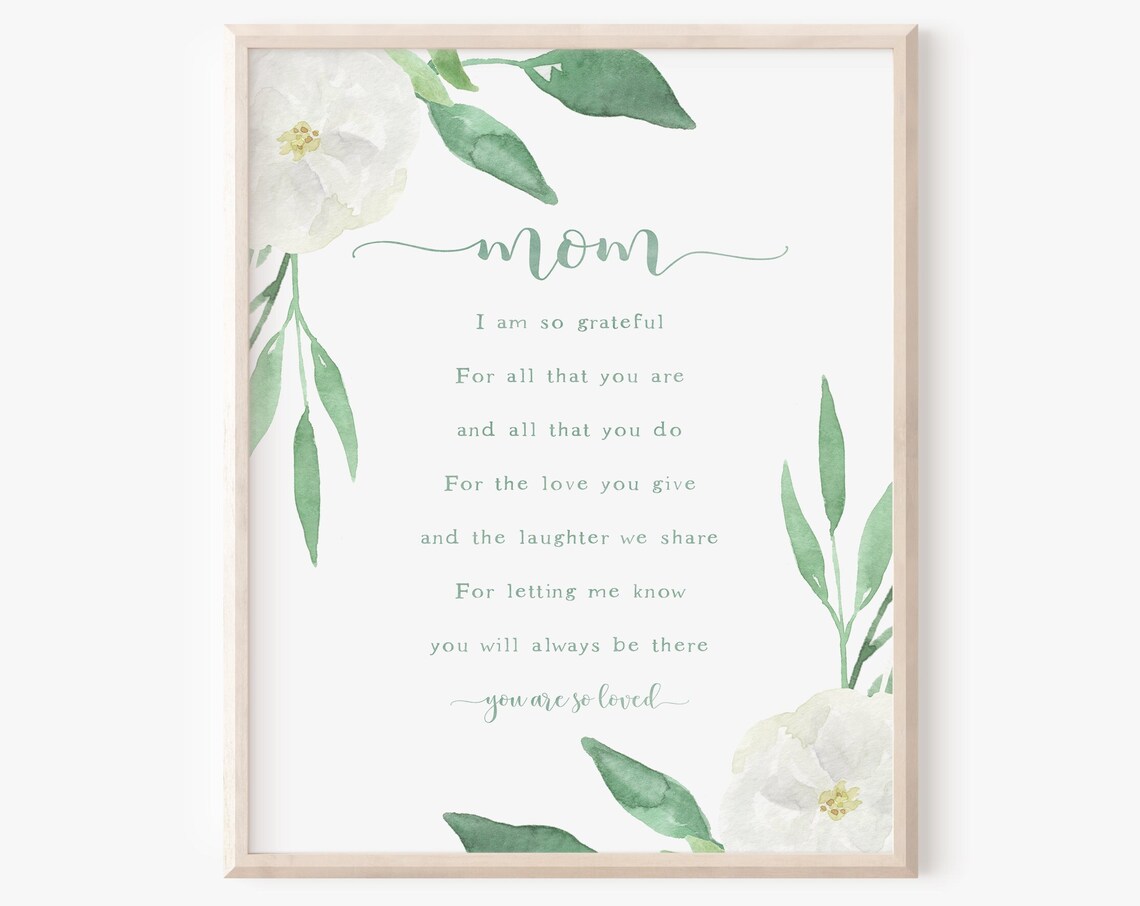 Instant Mom Quote Art Print, Mother's Day Keepsake