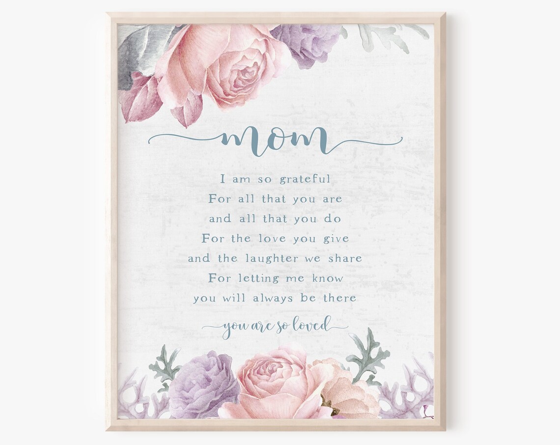 Instant Mom Quote Art Print, Mother's Day Gift