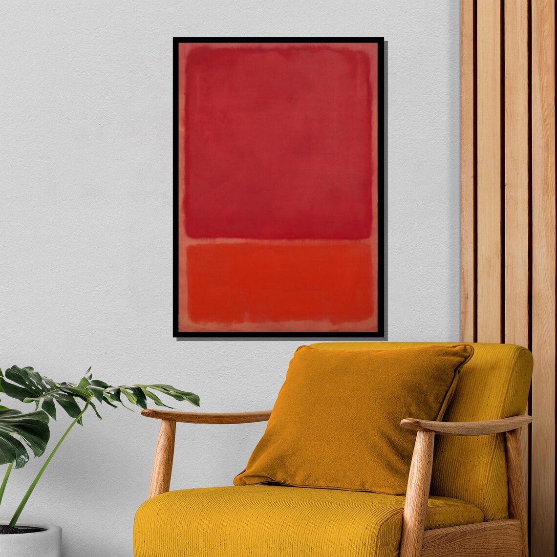 Mark Rothko Red And Orange Abstract Painting Captivating Expressionist Art Gift For Modern Home Wall Decor Lovers - Image 4