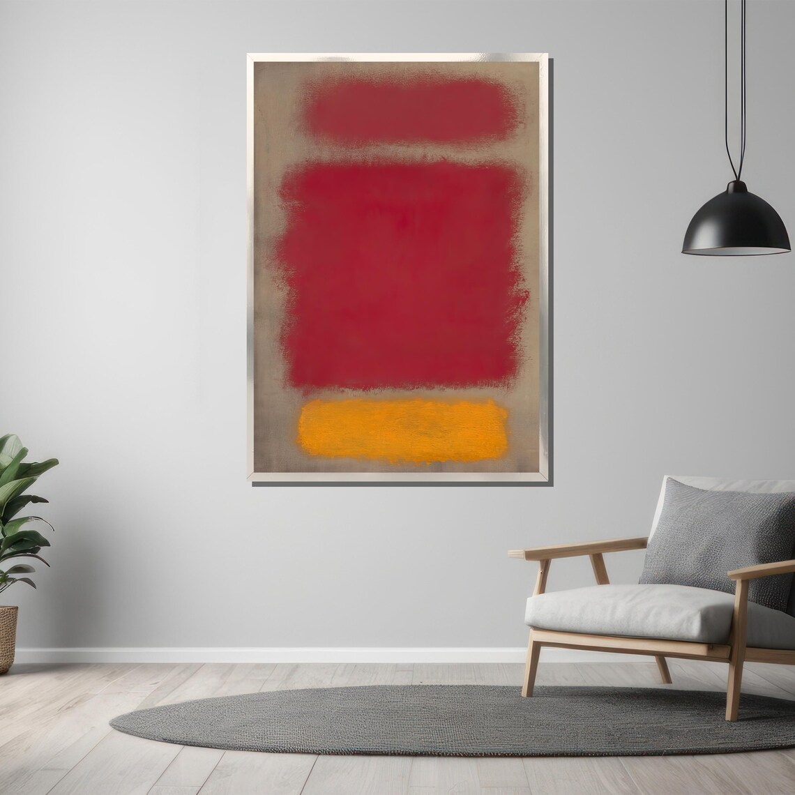 Mark Rothkos Iconic Red And Orange Abstract Painting A Timeless Gift For Modern Art Enthusiasts - Image 3