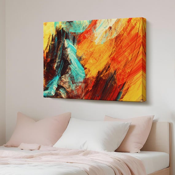 Futuristic Abstract Look Decorative Canvas Wall Art Print Modern Decor