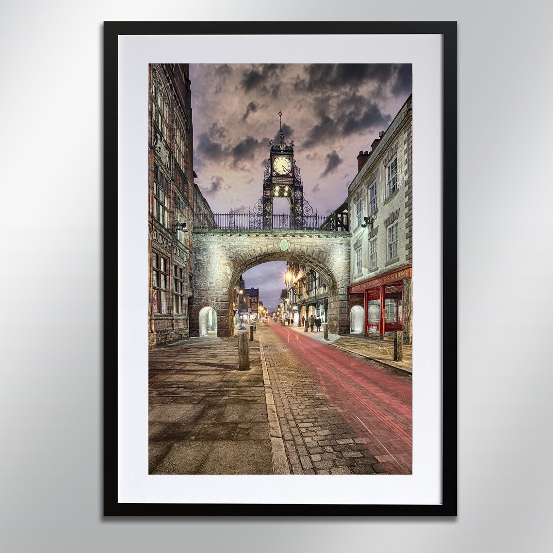 Eastgate Clock Chester Architecture Travel Poster