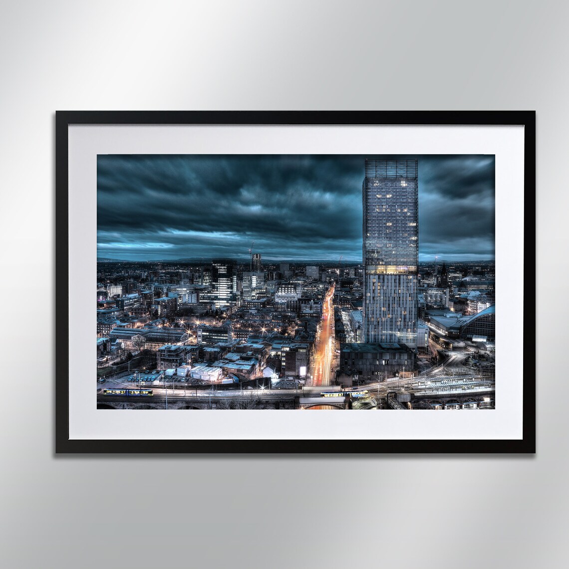Manchester Deansgate Cityscape Photography Art Print
