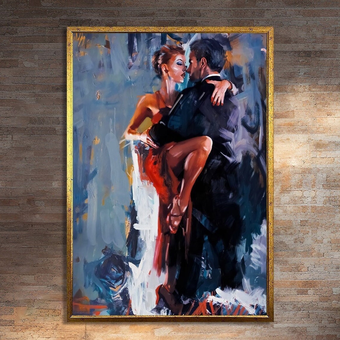 Tango Dance Painting, Modern Home Decor