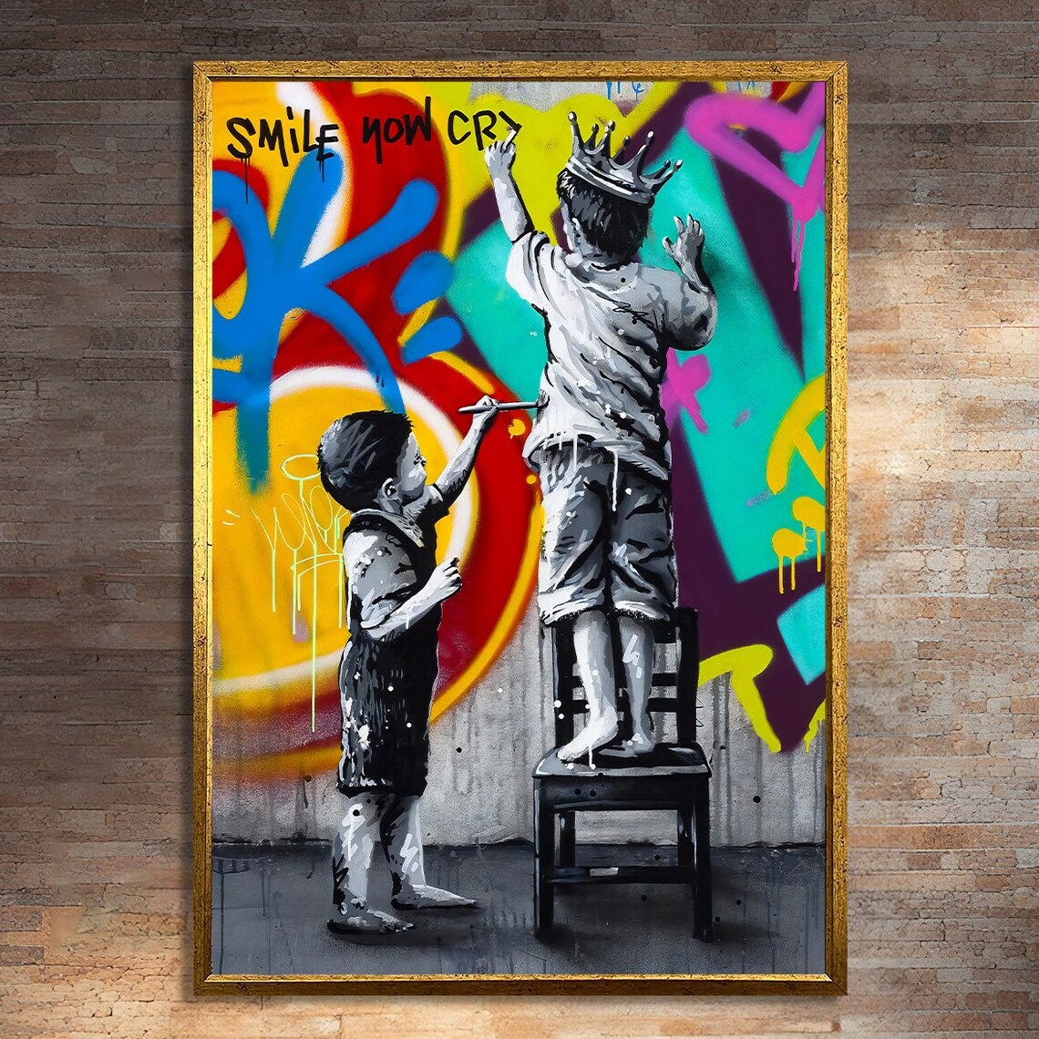 Urban Street Art Kids Print, Graffiti Painting