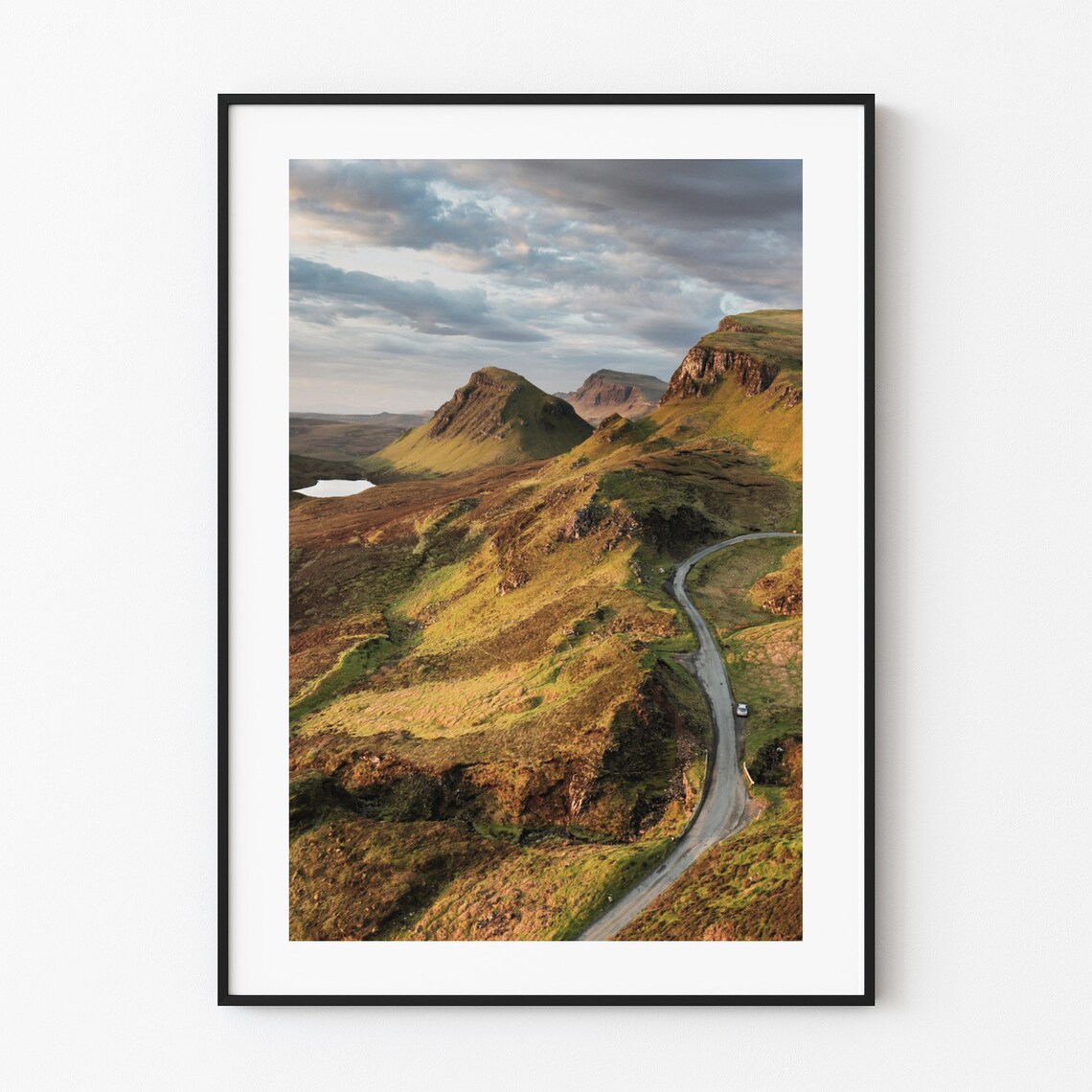 Isle of Skye Scotland Quiraing Mountain Road Landscape Poster