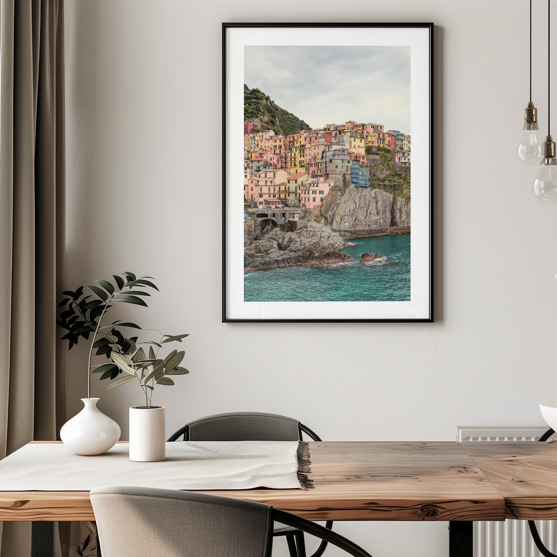 Cinque Terre Italy Colorful Cliff Village Manarola Travel Poster - Image 2