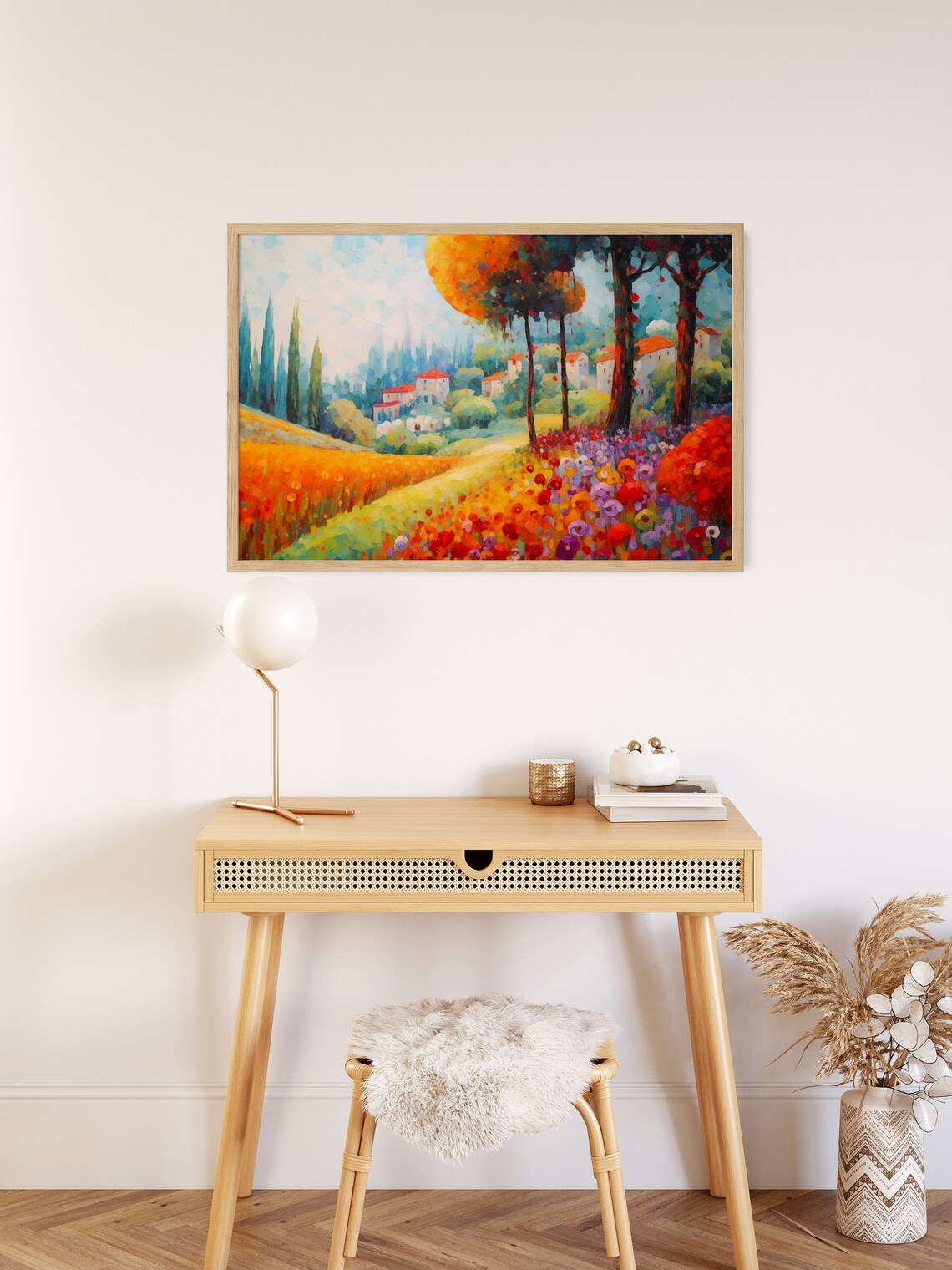 Joyful Celebration Of Nature, Abstract Landscape - Image 2