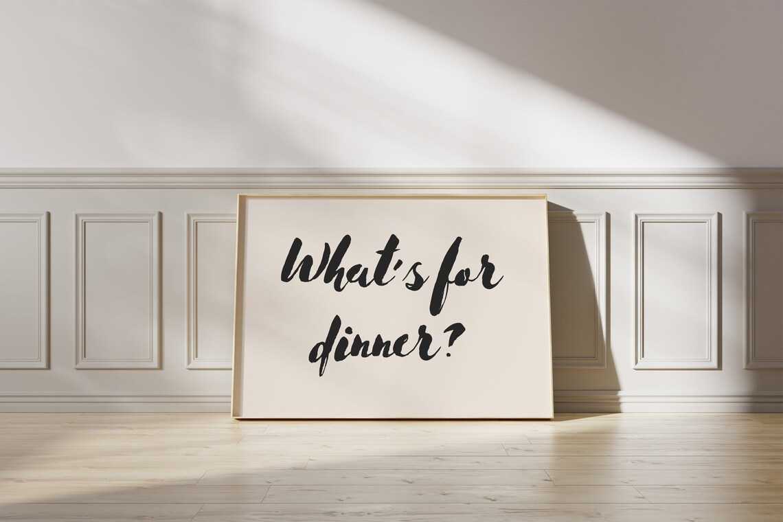 Whats For Dinner? Aesthetic Kitchen Art Print - Image 2