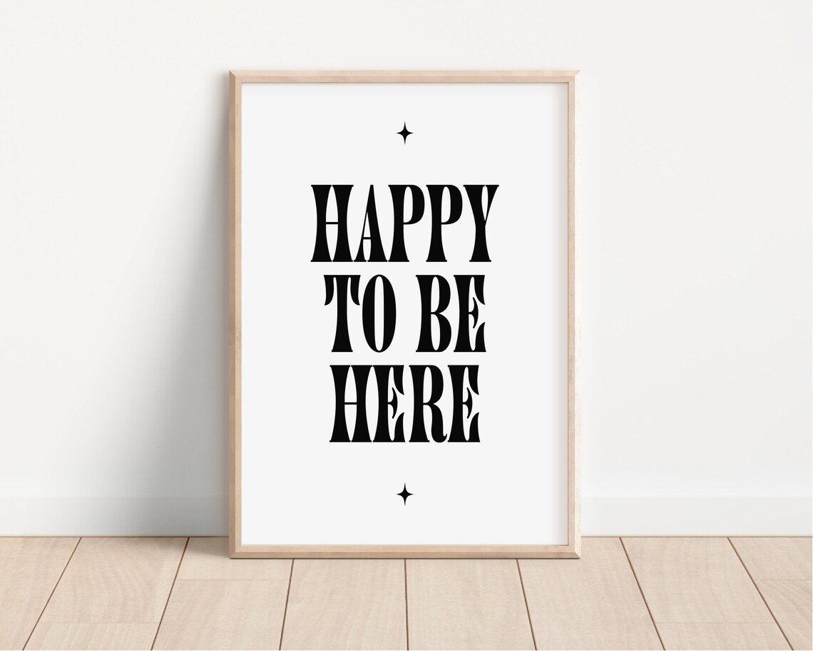 Happy To Be Here Cheers Bar and Kitchen Art Print - Image 2