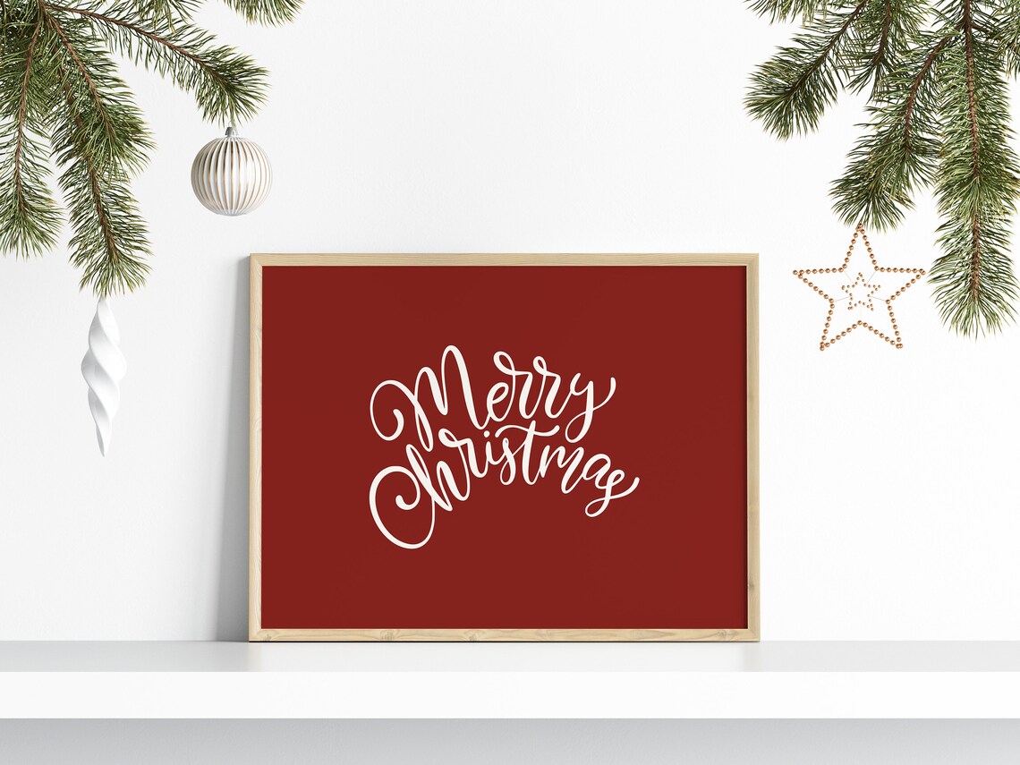 Christmas Gallery Wall Set, North Pole Ticket Art - Image 3