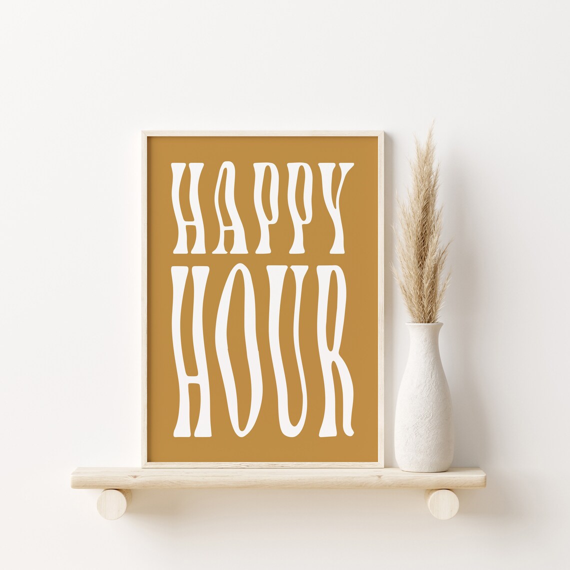 Happy Hour Cocktail Poster, Bar Cart Decor - Image 3