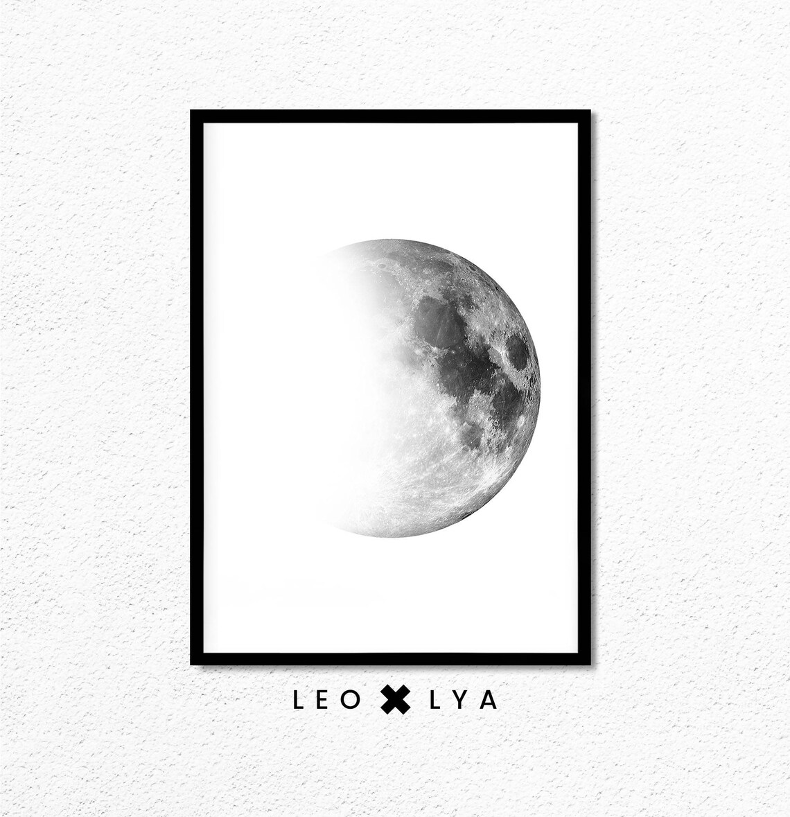 Moon Scandinavian Vintage Wall Art Print