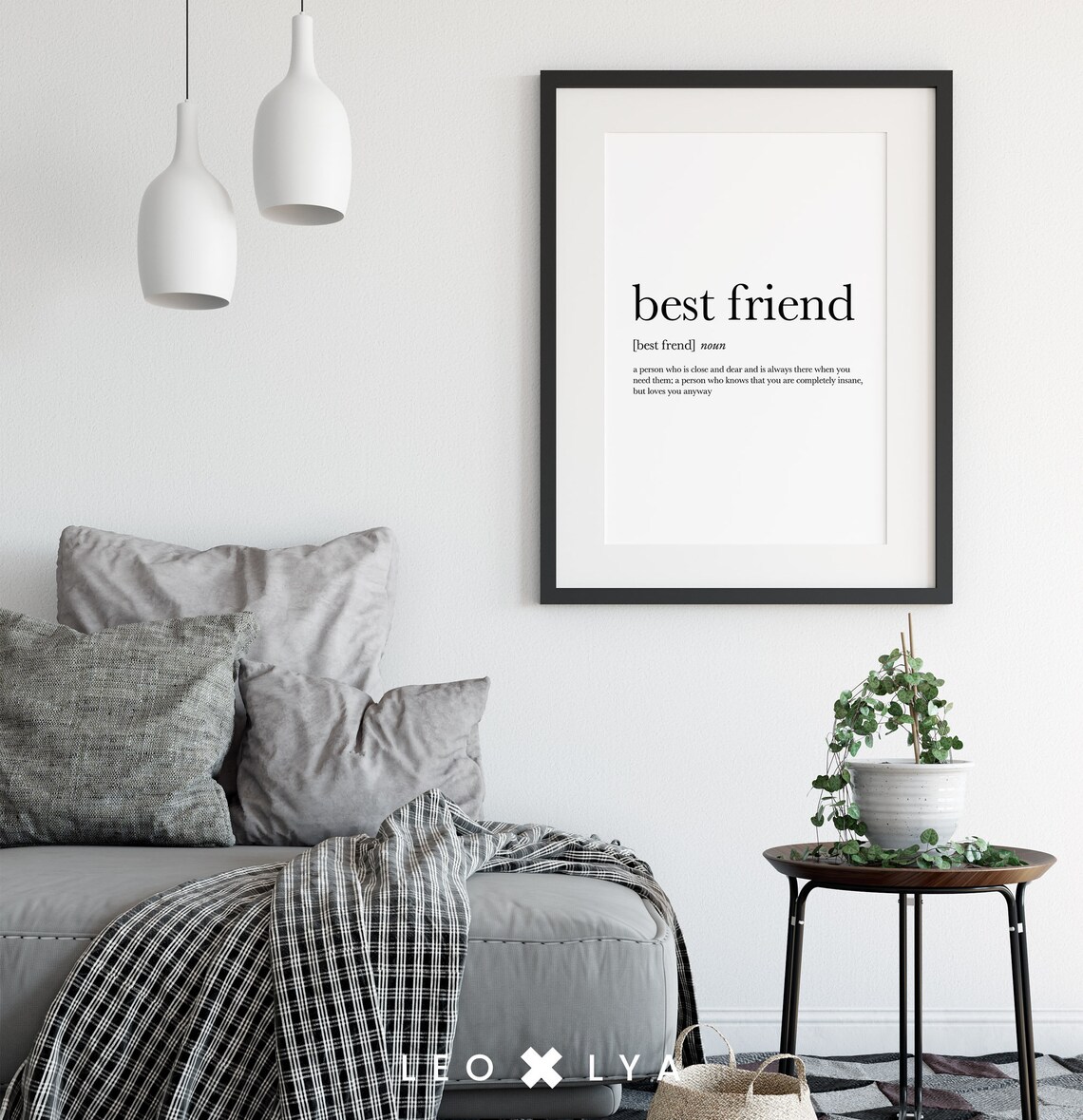 Bestfriend Definition Art Print, Gift For BFF - Image 2