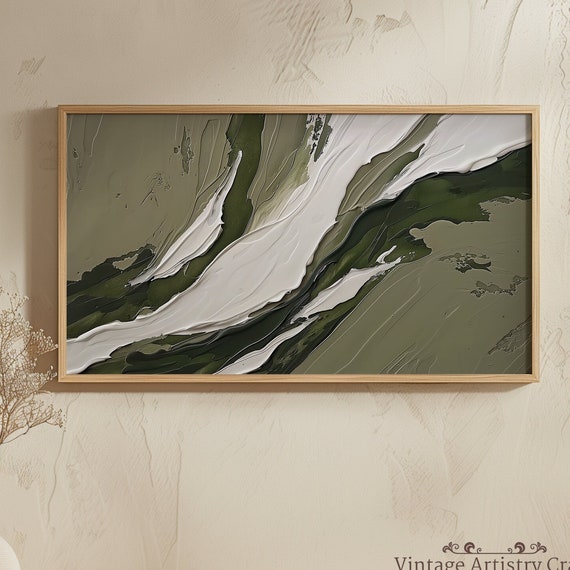 Texture Frame Modern Abstract Oil Painting Art Print