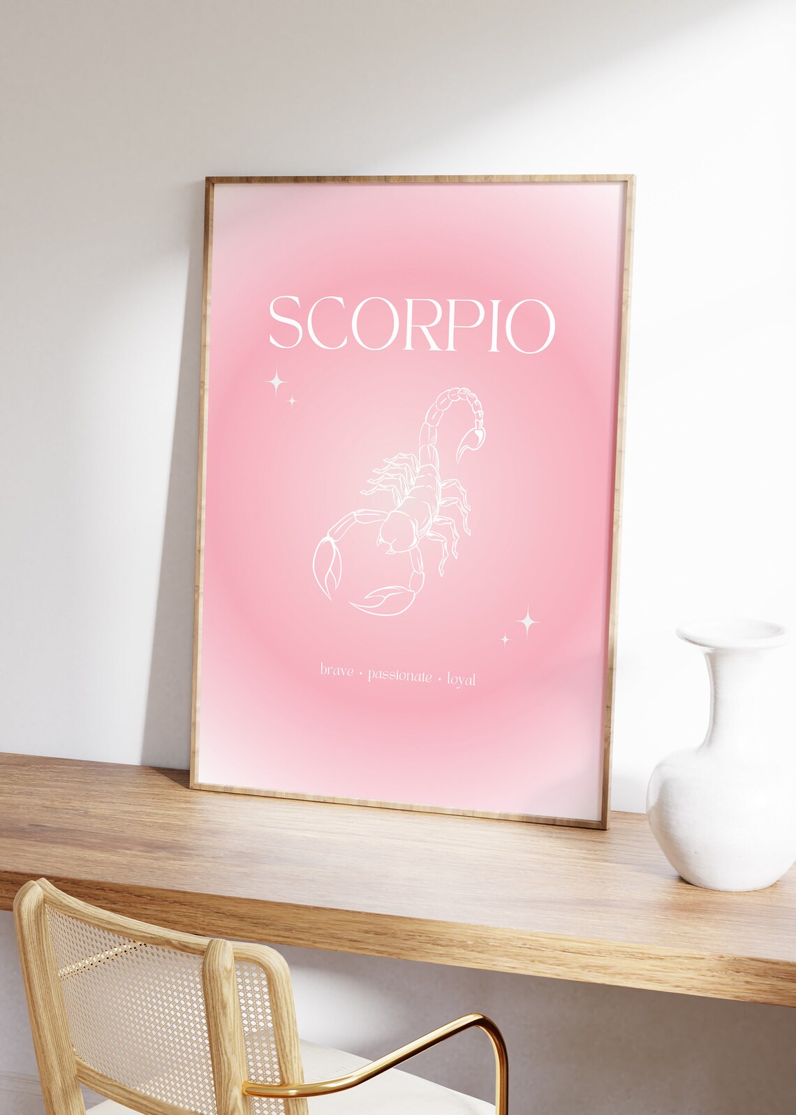 Scorpio Zodiac Poster Print, Astrology Wall Art - Image 4