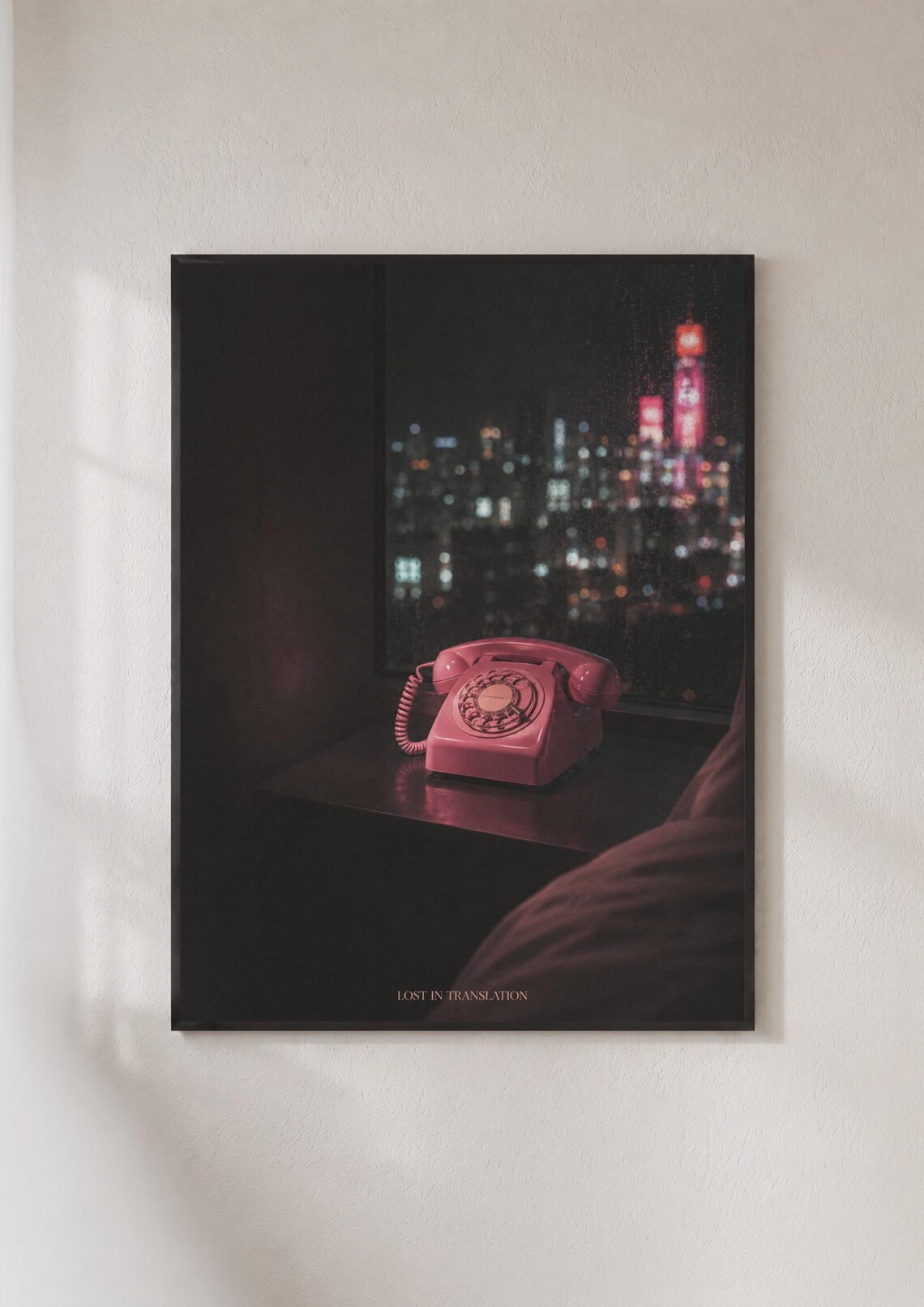 Lost In Translation Pink Rotary Phone Tokyo Night Movie Poster